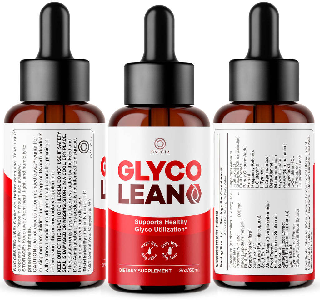 (5 Pack) Glyco Lean Drops – GlycoLean Drops All Natural Ingredients Liquid Advanced Formula Premium Vitamin, Daily GlycoLeanDrops Support for Health and Wellness Reviews, 5 Bottles for 5 Months