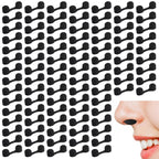 Dimeho 300 Pieces Nose Plug Filter Disposable Nose Dust Filters Bulk Sponge Nostril Filters for Spray Tanning Welding Dust Allergies DustConstruction Areas (Black)