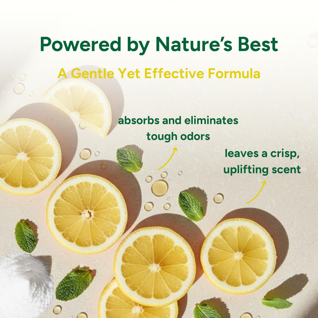Good Natured Brand | Carpet Deodorizer & Freshener Powder | 31 oz Pet Odor Eliminator for Strong Odor & Pet Urine | Fresh Natural Lemon Scent | Safe for Homes with Pets