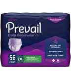 Prevail Proven | 2X-Large Pull-Up | Women's Incontinence Protective Underwear | Maximum Absorbency | 56 Count (package may vary)