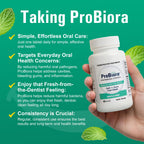 ProBiora Professional Strength Oral Probiotics for Teeth and Gums | Dental Probiotic for Oral Health | Bad Breath Treatment for Adults | Tooth Whitening | ProBiora3 Probiotic Blend | 90 Mint Tablets