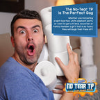Gagster No Tear Toilet Paper Prank - Unrippable TP Roll, No Rip Toilet Paper Trick, Practical Joke for Adults & Kids, April Fools Day Gag, Novelty Toilet Paper, 1 Roll White