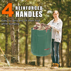 72 Gallon 3 Pack Reusable Yard Waste Bags for Lawn & Garden