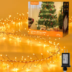 SmartDawn Fairy Lights Plug in, 388 LED Twinkle Lights for Christmas Decor