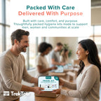 TrekTote 20 Piece Unisex Travel Hygiene Kit with Toiletries & Personal Care Essentials, TSA-Compliant, Individual and Bulk Packs Available