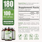 biophix Artemisinin Supplement + BioPerine® 100 mg - 180 Vegan Cap - Maximum Strength Sweet Wormwood Extract - Supports Cellular Health, Antioxidant Balance & Immune Function