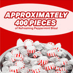 Starlight Peppermints Mints 5 Lb -Approx 400 Peppermint Candy Individually Wrapped - Thanksgiving Christmas Candy Mints