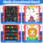 Easel for Kids Toys, Double-Sided Magnetic Painting Board