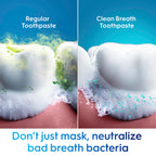 Crest Toothpaste Clean Breath Smooth Mint 3.3oz Pack of 3 – Neutralizes Bad Breath, Antibacterial Protection, Fights Cavities, Freshens Breath, Gently Whitens