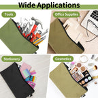 6 Pack Tool Bag Zipper Pouch, Premium Tool Pouch, Utility Storage Organizer