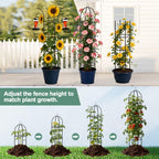 100% Metal Obelisk Garden Trellis 6.6 Feet Tall Sturdy Plant Support