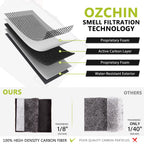 OZCHIN Smell Proof Bag Travel Storage Case Activated Charcoal Pouches Durable Odorless Medicine Organizer