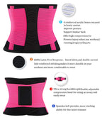 VENUZOR Waist Trainer for Women - Cincher Trimmer - Slimming Body Shaper Belt - Sport Girdle (UP Graded)(FL Pink,XL)