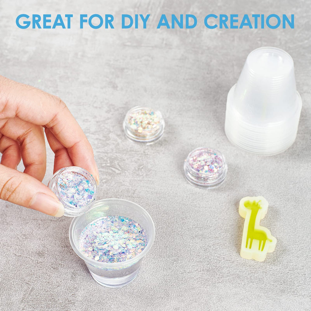 Lilymicky 1800 Pack Disposable Medicine Cups (1 oz), Medical Plastic Measuring Cups for Medical Purposes, or Mixing and Measuring Resin, Epoxy, DIY Arts & Crafts, Paint, Cooking