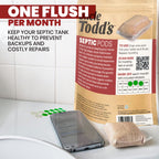 Uncle Todd's Septic Tank Treatment Pods - (12-Month Supply) - Powerful Enzyme & Live Bacteria Formula to Prevent Backups & Odor, Dissolvable Pods Safe for All Septic Systems