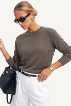 Arach&Cloz Womens Fashion Trendy Tops Winter Halloween Outfits Coffee L