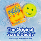 Scrub Daddy 6 Kitchen Sponges & 1 Daddy Caddy Dish Sponge Holder - BPA Free & Made with Polymer Foam - Stain & Odor Resistant, Scratch-Free Multipurpose Scrubbers
