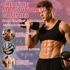 Crasye Creatine Monohydrate Gummies Complex 8000 MG for Men Women, Creatine Gummy with Taurine BCAA for Energy Support and Muscle Strength, Sugar Free Pre-Workout Supplement