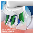 GROKIE Oral-B Pro 3-3000 - Cross Action White Electric Toothbrush, 1 Handle with Visible Pressure Sensor, 1 Toothbrush Head, Designed by Braun