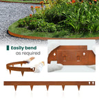 GZGNEEVL Corten Steel Landscape Edging 4.5" H x 40" L, Metal Garden Edging