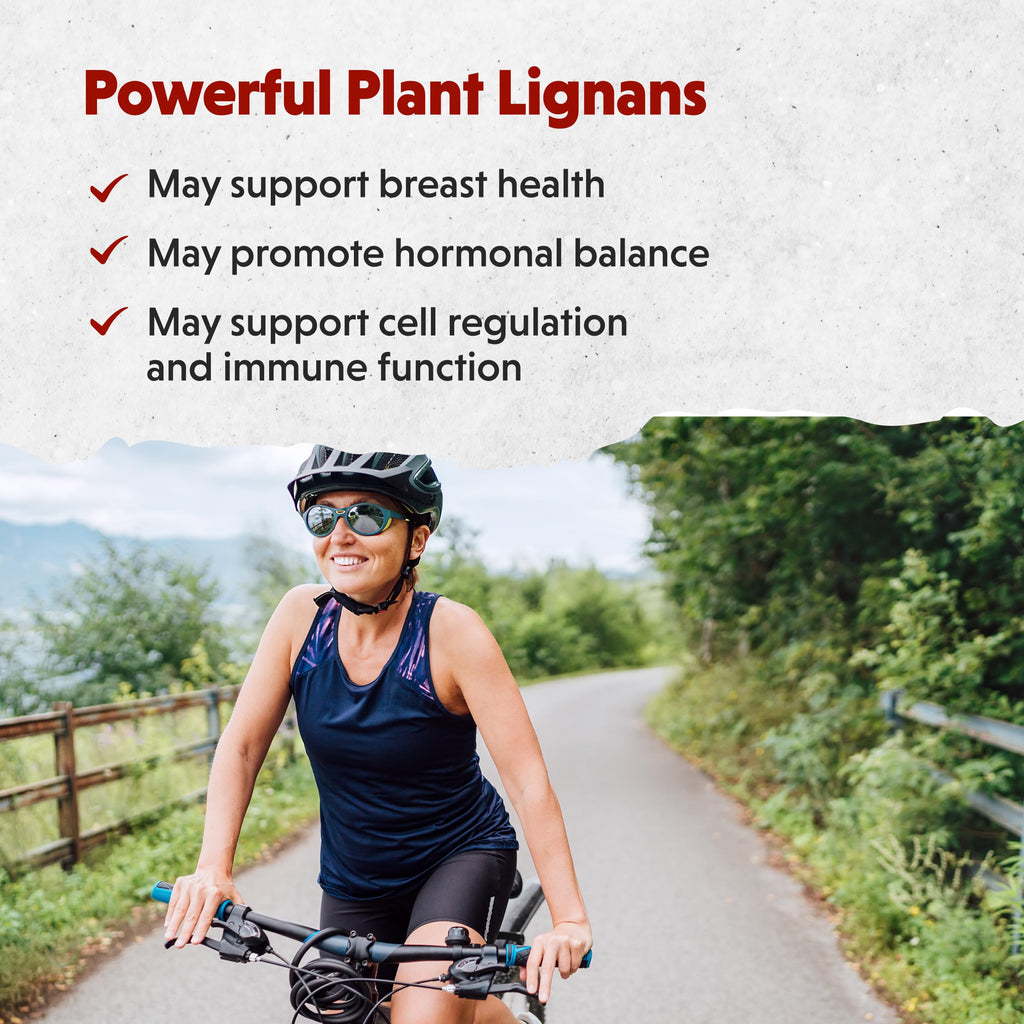Barlean's Brevail Plant Lignan Extract Supplements, Women's Breast Health Supplement Capsules for Healthy Estrogen Balance, Vegan and Non-GMO, 30 Count