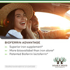 Lactoferrin 250mg per Serving (60 Capsules) Patented Bioferrin Lactoferrin - Superior Iron Supplement for Iron Deficiency and Immune Support by Double Wood Supplements