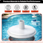 Swimables SP1106 Pool Skimmer Vacuum Plate Compatible with Hayward SP1082 SP1084 SP1085 SP1075-7-29/32” Skim Vac Plate with 1-1/2” Hose Adapter for In-Ground Pools Skimmer Replacement Parts