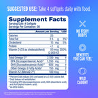Oceanblue Professional Omega-3 2100 with Vitamin K2 and Vitamin D3-60 Count - Triple Strength Burpless Fish Oil Omega-3 Supplement with EPA, DHA & DPA - Wild Caught - Orange Flavor, 30 Servings