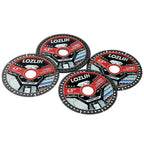 LOZLIN Diamond Blades 3PCS 4.5" Diamond Blade for Tile Cutting - No Chipping Ultra-Thin Dry Cut Blade - Fits Angle Grinder for Marble, Ceramic, Porcelain Tile (Diamond grit 60–70)