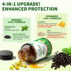 PWERD 300 Softgels Wild Oregano Oil Capsules Organic Pills of Oregano Softgels Capsules Organic with Black Seed Oil