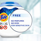 Tide PODS Ultra Oxi Free and Gentle Laundry Detergent Packs, 57 Count, Hypoallergenic Laundry Detergent Pods