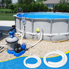 4 Pcs 1.25" Pool Hose, 59" Long Accessory Pool Pump Replacement Hoses, Compatible with All Above Ground Pool Filter Pumps that Use 1 1/4 Diameter Hoses