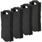 Covzoe 4 Pack Thick Kneeling Pad, 15.7" L x 7" W x 1.5" Th Waterproof Garden Kneel Pads Cushion with Handle, Soft Foam Kneeler Mat for Work, Cleaning, Yoga, Praying, Bath, Exercise, Black