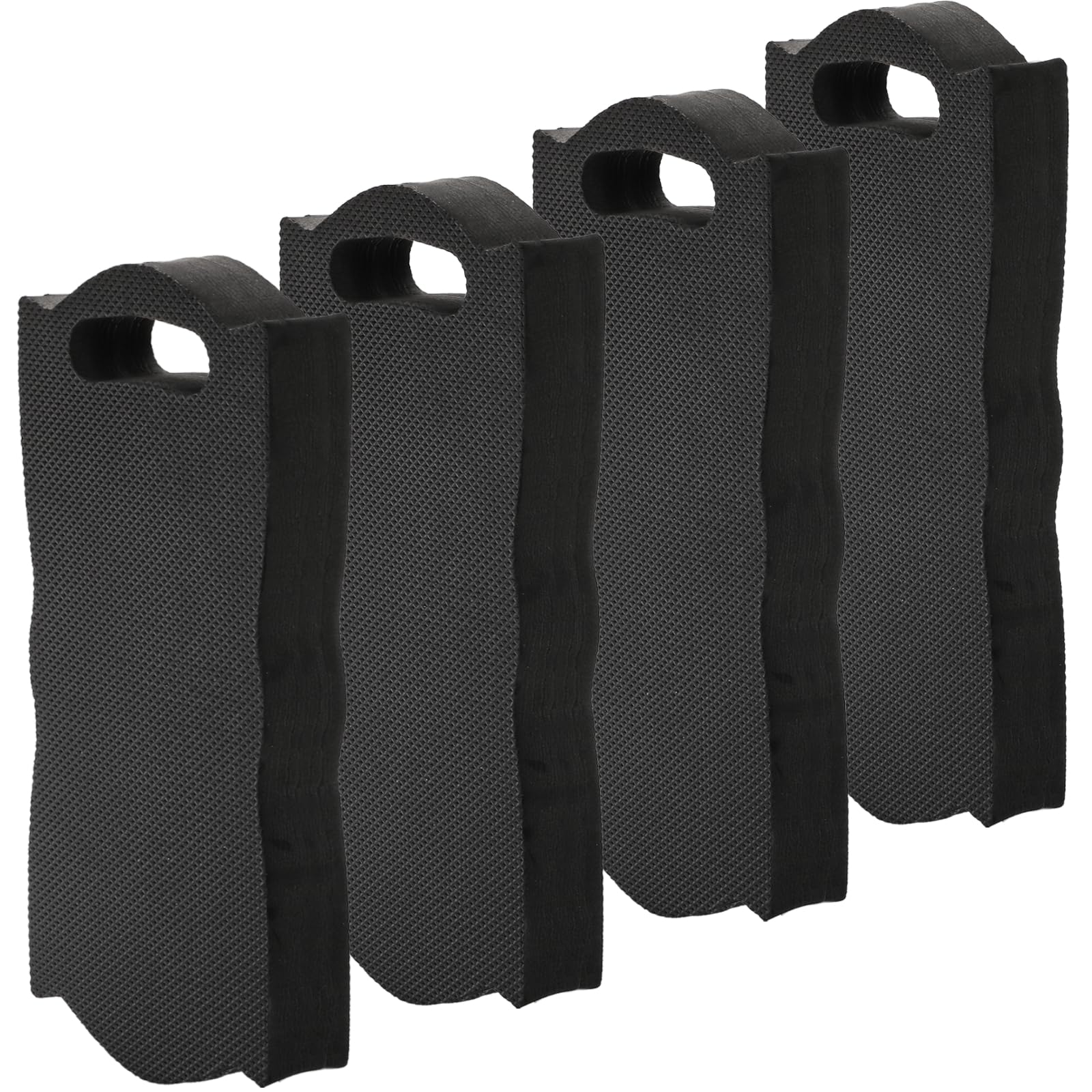 Covzoe 4 Pack Thick Kneeling Pad, 15.7" L x 7" W x 1.5" Th Waterproof Garden Kneel Pads Cushion with Handle, Soft Foam Kneeler Mat for Work, Cleaning, Yoga, Praying, Bath, Exercise, Black