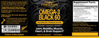 FREZZOR Omega 3 Black - Highest Strength Green Lipped Mussel Oil Capsules, Made in New Zealand, UAF1000+, Inflammation, Joint Care & Relief, Heart & Immune Support, 60 Count (Pack of 4)