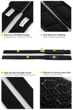 Fitgriff�� Lifting Wrist Straps for Weightlifting, Gym, Deadlift, Workout (Made of Premium Cotton & Padded) - Men & Women (XS, Black (Silicone-Grip))