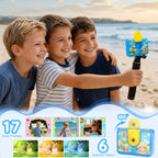 GKTZ Kids Waterproof Underwater Camera 1080P 4X Zoom 2"IPS Screen 32GB Card