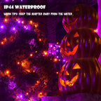 Toodour Orange & Purple Halloween Light, 131ft 350 LED Plug in String Light