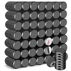 DIYMAG Strong Magnetic Adhesive Dots 400Pcs 0.6x0.12Inch Fridge Refrigerator Magnet for Crafts Whiteboard with Adhesives Backing Magnetic Small Black Button Ceramic Circle Round Heavy Duty