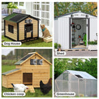 Solar Powered Fan for Chicken Coop Vent Outside with 2 Exhaust Fans 15W