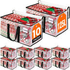 RoomHacks Moving Bags, Heavy Duty Large Storage Bags, 125L, 10 Pack, Clear