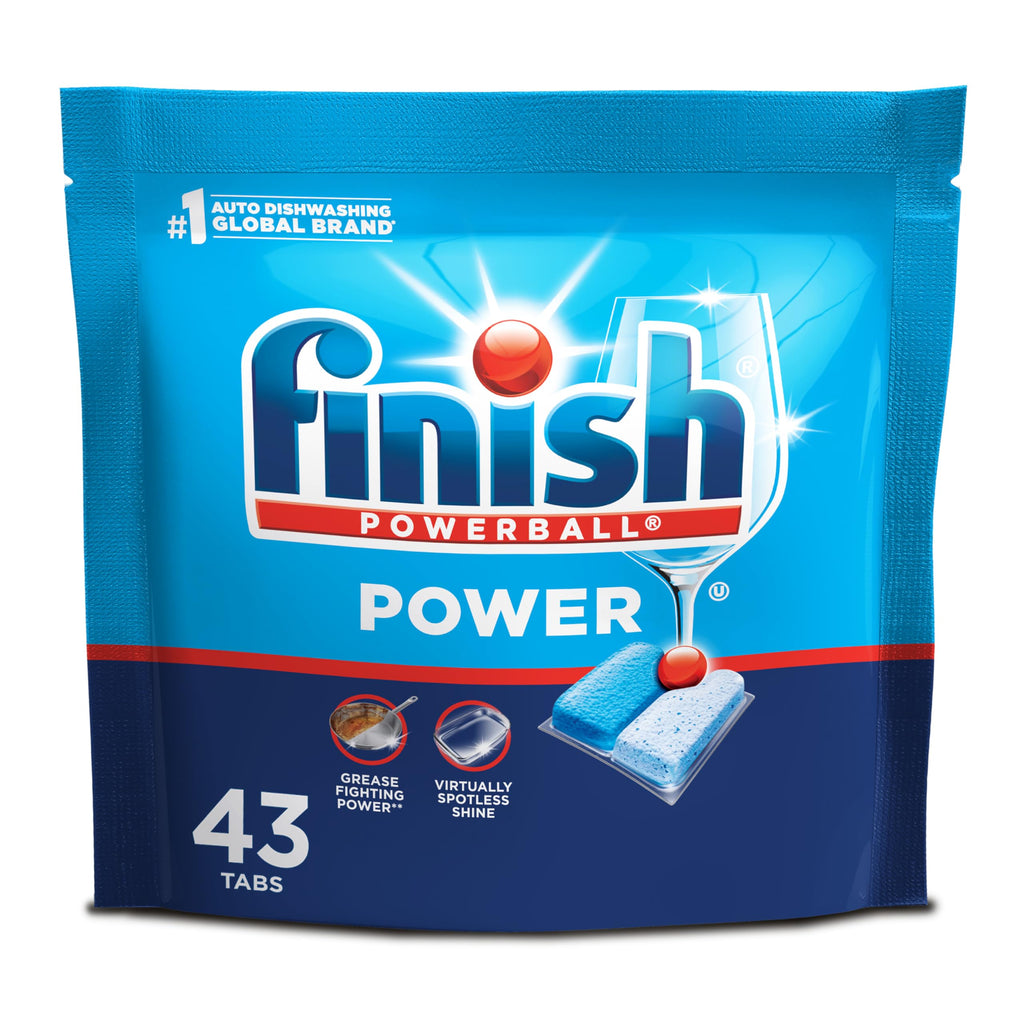 Finish Power Dishwasher Pods, Dish Detergent, Fresh Scent, 43ct