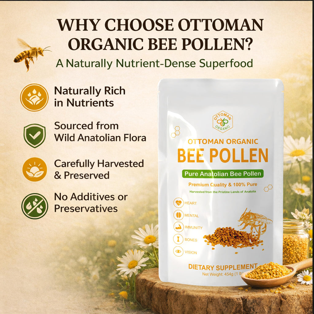 ottoman organic Bee Pollen, 1 Pound (Pack of 1) | USDA Organic