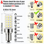 ALIDE E12 C7 Led Candelabra Bulbs 6000k Daylight White, 60 Watt E12 Halogen Equivalent,T6 Small Base 120V C7 LED Light Bulbs 6W Bright Cool White for Ceiling Fan Pendant Chandelier Light,550lm 10Pack