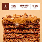 Mezcla Puff-Crispy Plant Based Protein Bars - Variety Pack - Healthy Snacks for Adults & Kids - Granola Bars for School, Travel, & Office Snacks - Gluten Free, Vegan, Non GMO, 10g Protein - 16 Count