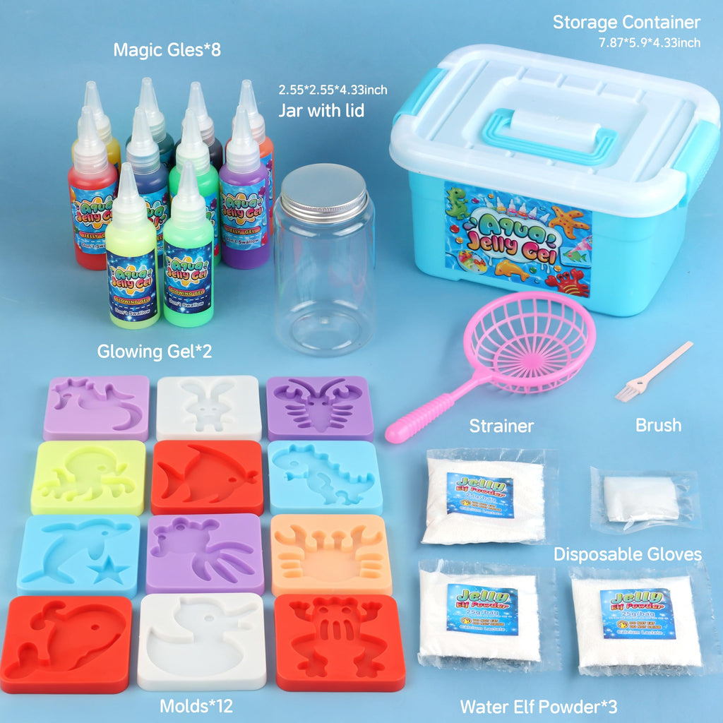 wookidel Magic Gel Water Elf Toy Kit, Aqua Fairy Water Gel Kit for Kids