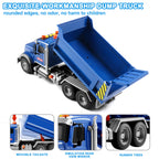 Dwi Dowellin Kid Trucks Toys for Boys Age 3-5,Big Dump Truck with Lights and Sounds,Kids Boy Toys Christmas Birthday Gift Car