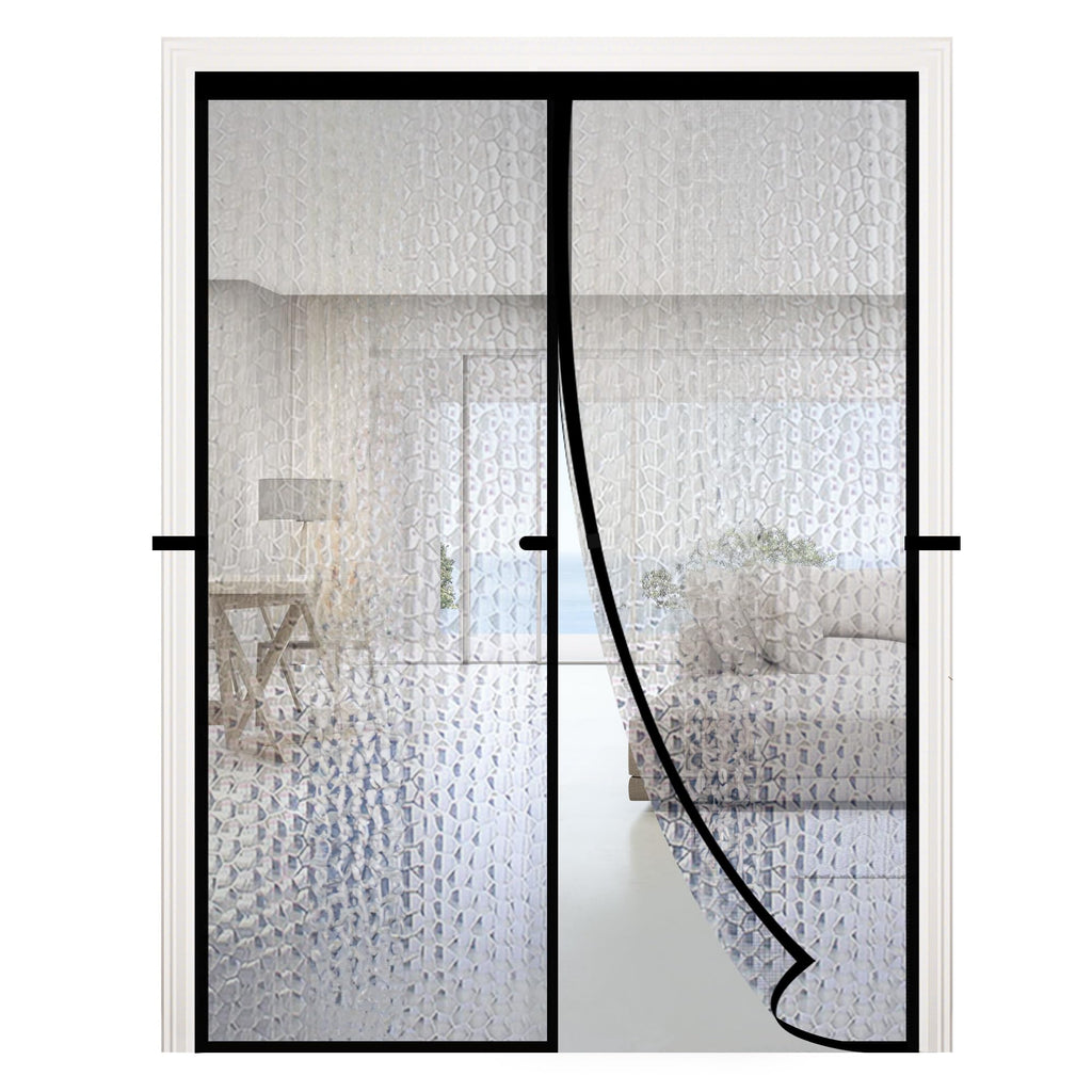 RELIANCER Magnetic Thermal Insulated Door Curtain,Waterproof EVA Door Cover,Fit Doors Size Up to 38"x82",Temperature Protection Insulated Doorway Curtain Partition,Patio Self-Closing Doors Net Screen