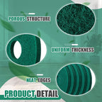 Teenyyou 5 Pcs 12" Cleaning Orbiter Pads Commercial Floor Buffer Pads Hardwood Floor Maintenance Scrubber Polisher Cleaning and Stripping for Orbiter Machine (Green)