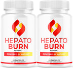 (2 Pack) Hepato Burn Capsules - HepatoBurn Pills Supplement Support, Hepatoburn Advanced Formula - All Natural Vitamin Energy and Wellness, Hepato Burn Premium Formula, 120 Capsules for 2 Months